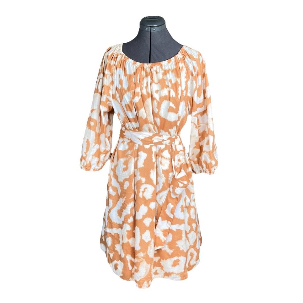 Elizabeth and James Uptown Casual Day Glow Tie Dye Dress